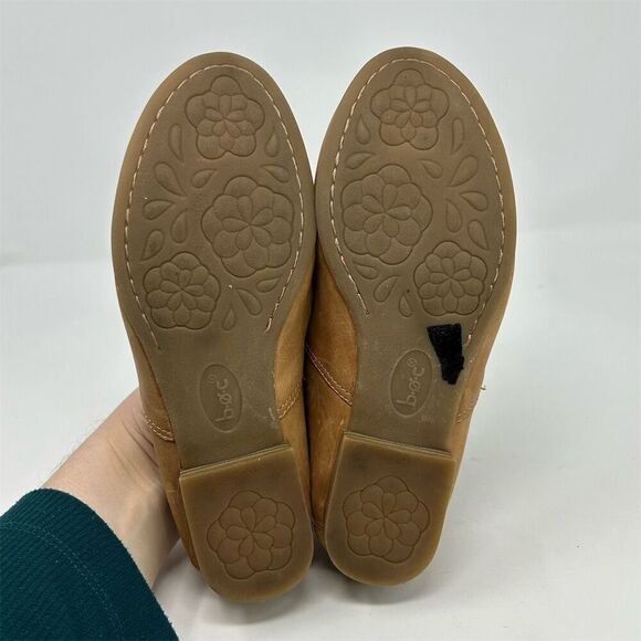 B.O.C. Women's Suree Brown Tan Camel Leather Slip-On Loafers Size 6.5W Casual - Picture 9 of 12